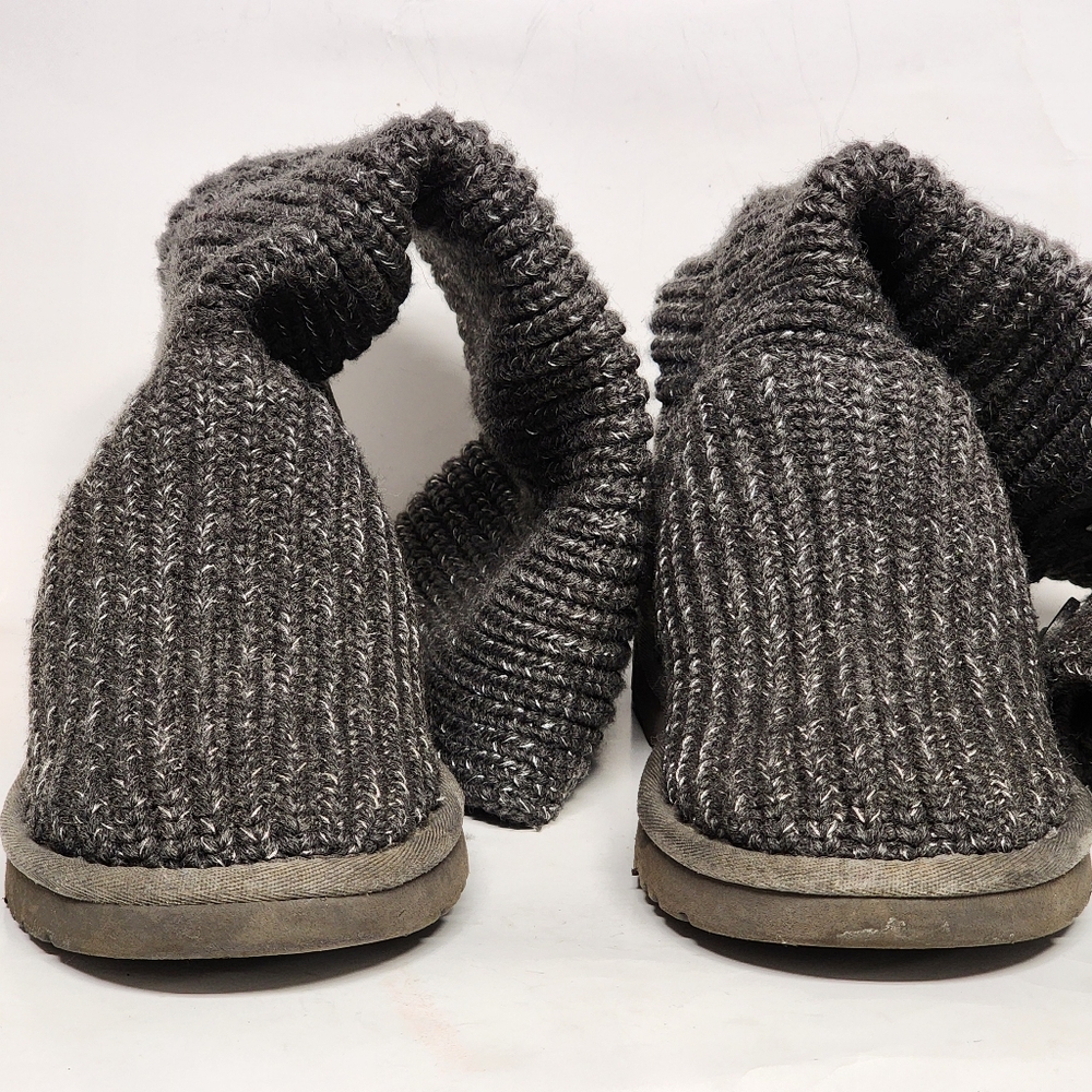 Ugg Classic “Cardy” Tall Button Sweater Boots in Gray size 8 - Picture 3 of 9